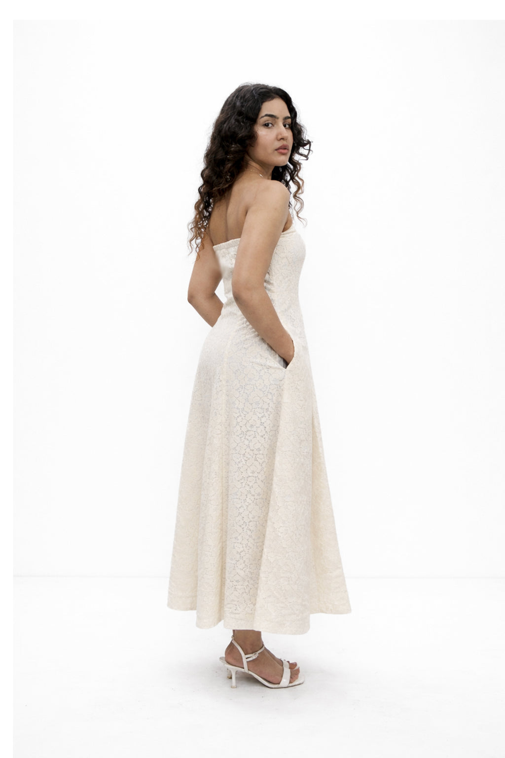 Ecru Lace Dress